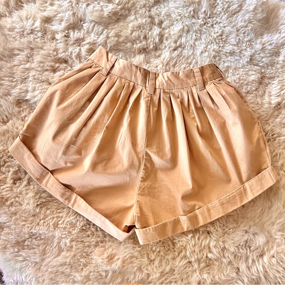 💋💛🌞DÔEN ‘Paige’ Bloomer Pleated Short Fieldstone Tan 0 (23/24)💋 - Picture 10 of 12